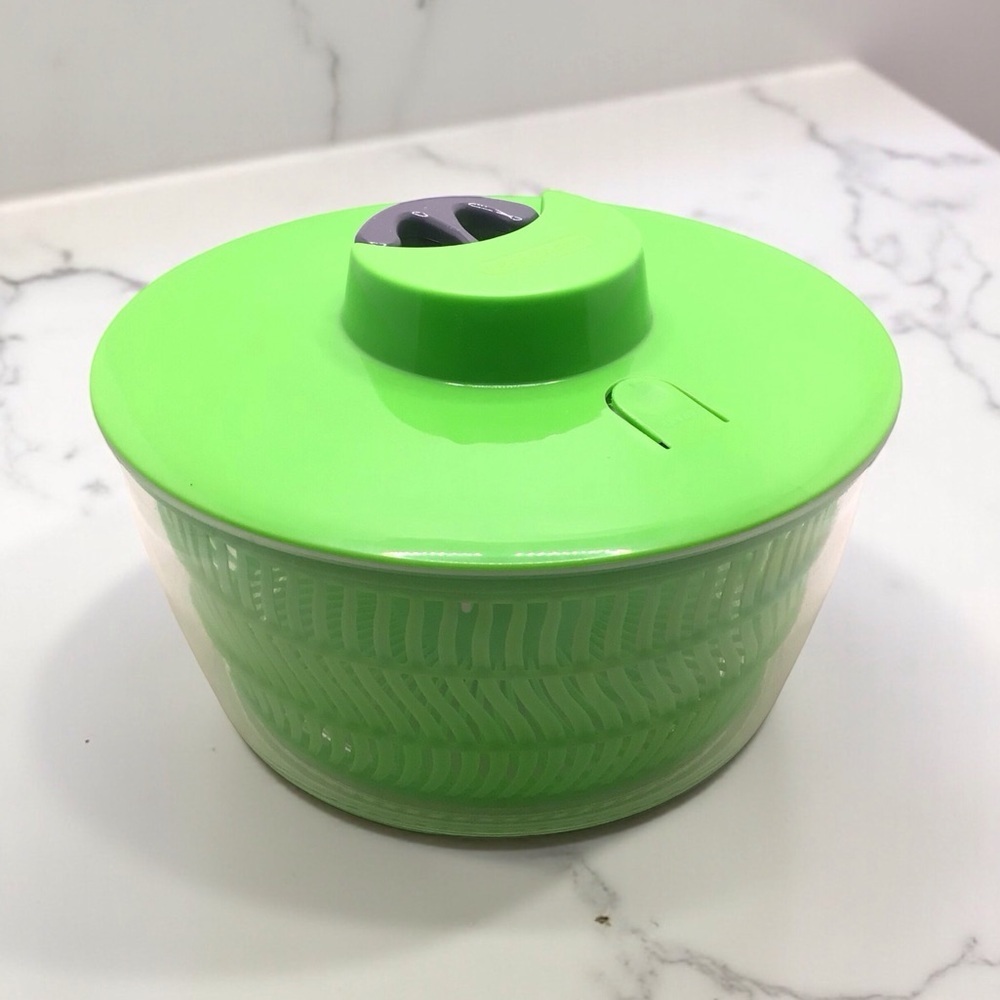 Prep Solutions Salad Spinner 4 Quart Green Pull Cord With Brake